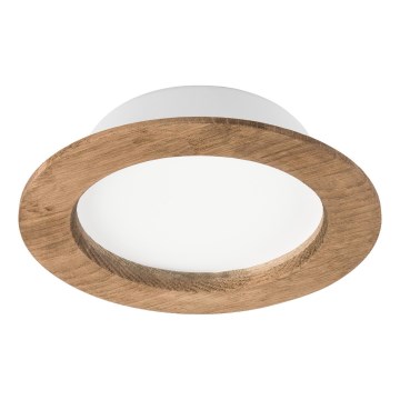 LED Upotettava valaisin WOODY SPOT LED/12,5W/230V 4000K pähkinä Ø 16 cm