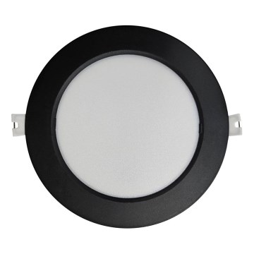 LED upotettava valo CIRCLE LED/12W/230V 4000K halkaisija 17 cm musta