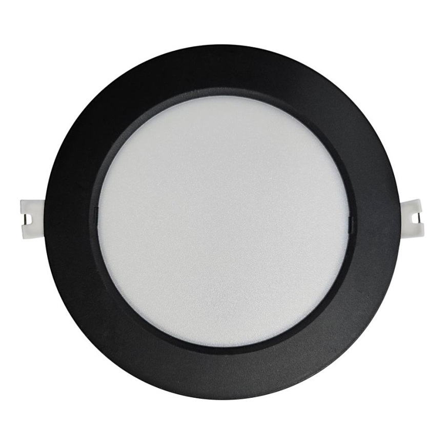 LED upotettava valo CIRCLE LED/12W/230V 4000K halkaisija 17 cm musta