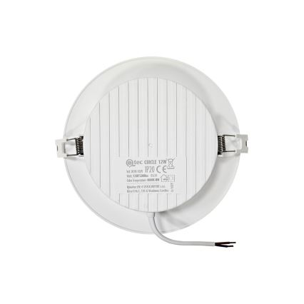 LED upotettava valo CIRCLE LED/12W/230V 4000K halkaisija 17 cm valkoinen