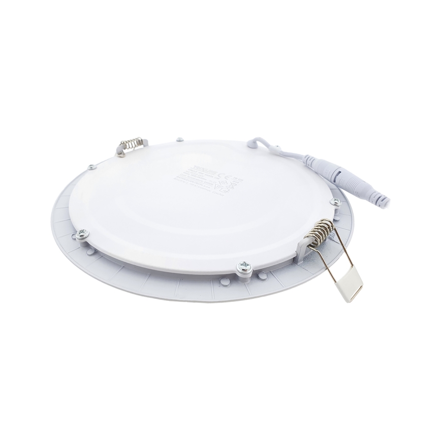 LED upotettava valo CIRCLE LED/15W/230V 6500K halkaisija 18,8 cm valkoinen