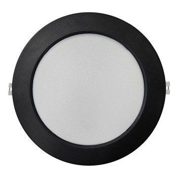 LED upotettava valo CIRCLE LED/18W/230V 4000K halkaisija 22 cm musta