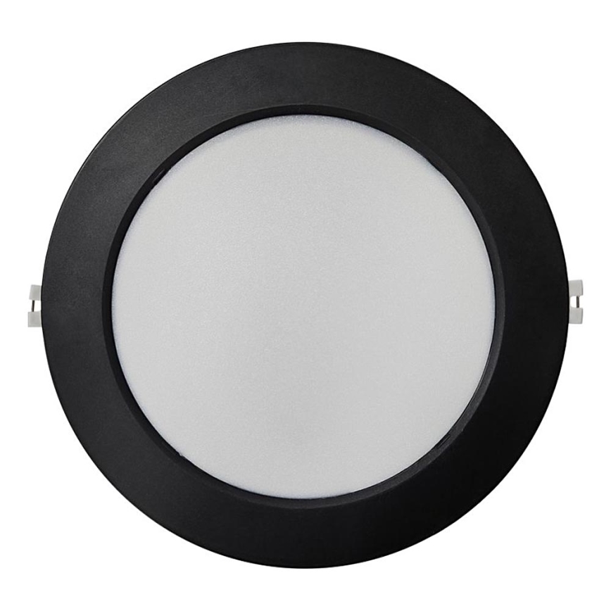 LED upotettava valo CIRCLE LED/18W/230V 4000K halkaisija 22 cm musta