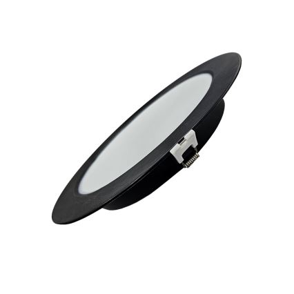 LED upotettava valo CIRCLE LED/18W/230V 4000K halkaisija 22 cm musta