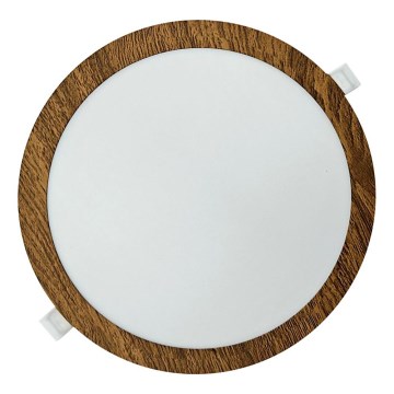 LED upotettava valo CIRCLE LED/24W/230V 4200K halkaisija 29,6 cm ruskea