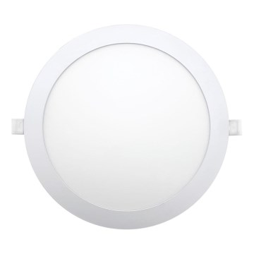 LED upotettava valo CIRCLE LED/24W/230V 6500K halkaisija 30 cm valkoinen