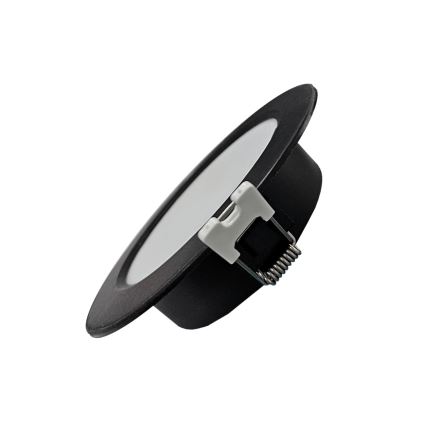 LED upotettava valo CIRCLE LED/6W/230V 4000K halkaisija 12 cm musta