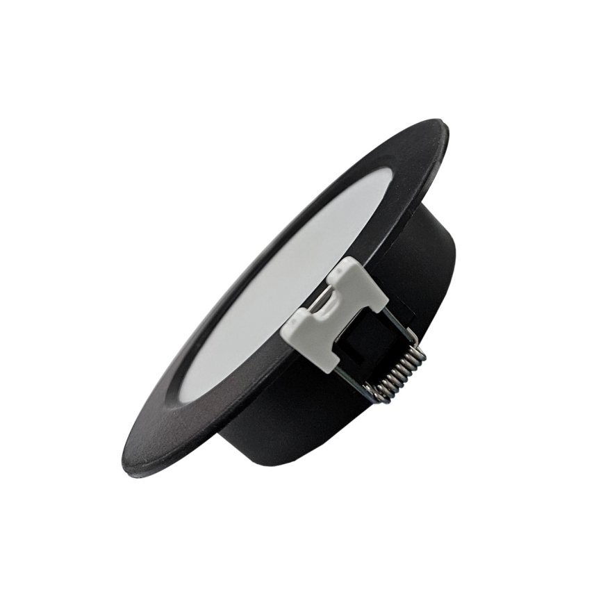 LED upotettava valo CIRCLE LED/6W/230V 4000K halkaisija 12 cm musta