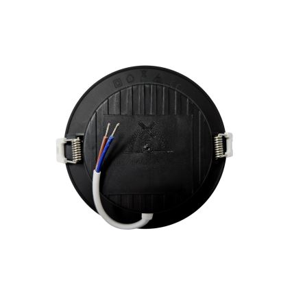 LED upotettava valo CIRCLE LED/6W/230V 4000K halkaisija 12 cm musta