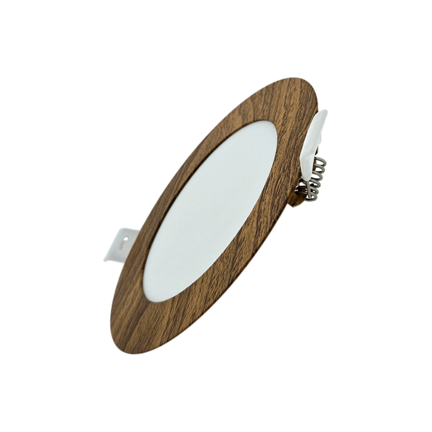 LED upotettava valo CIRCLE LED/6W/230V 4200K halkaisija 11,8 cm ruskea