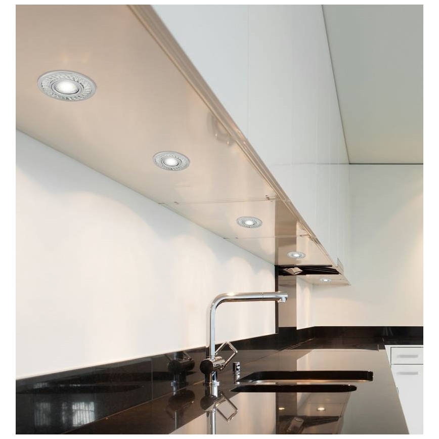 LED upotettava valo EYE 1xGU10/50W + LED/3W/230V