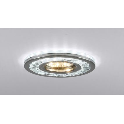 LED upotettava valo EYE 1xGU10/50W + LED/3W/230V