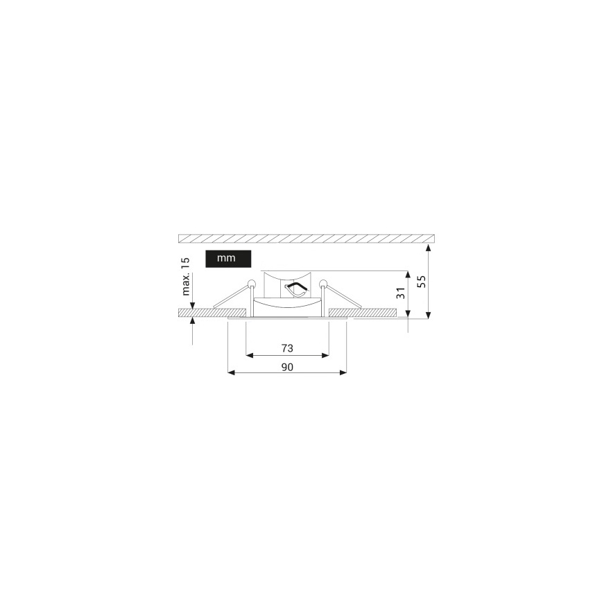 LED upotettava valo EYE LED/5W/230V 3000K