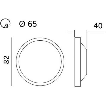 LED upotettava valo HALO LED/5W/230V 3000K