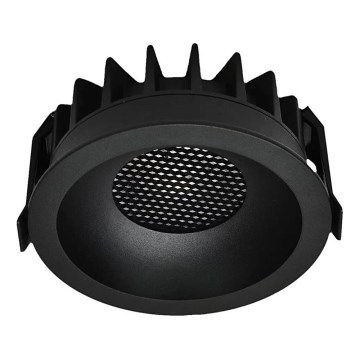 LED upotettava valo LED/12W/230V 3000/4000/6400K ø 8,6 cm musta