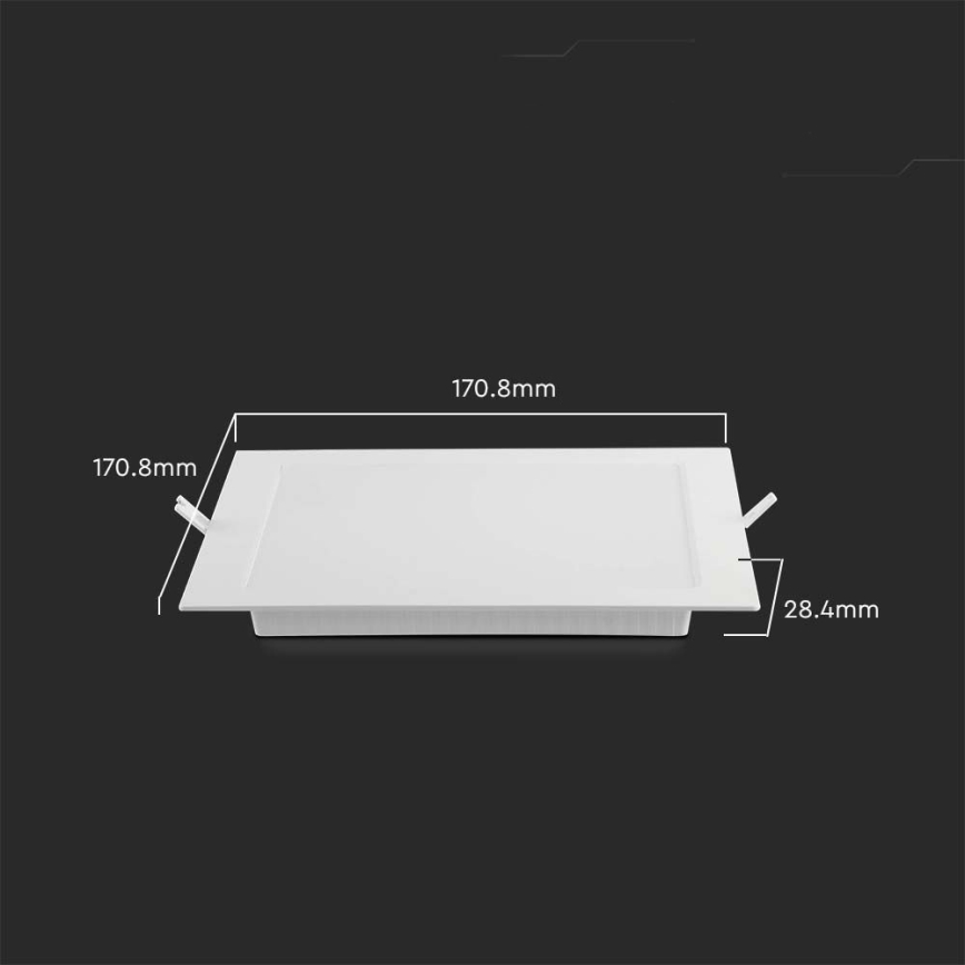 LED upotettava valo LED/12W/230V 4000K
