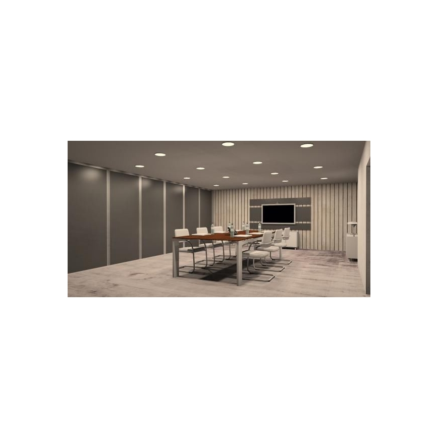 LED upotettava valo LED/12W/230V IP40