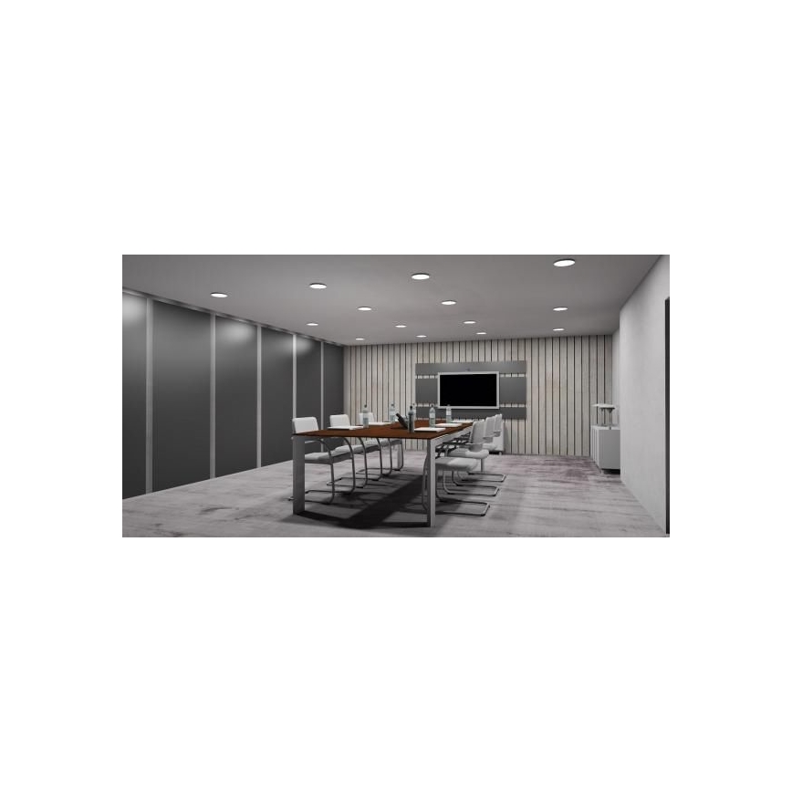 LED upotettava valo LED/12W/230V IP40