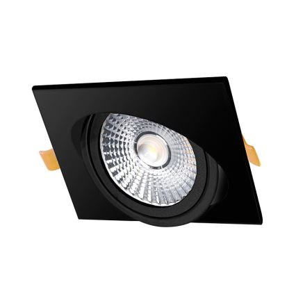 LED upotettava valo LED/18W/230V 3000K 11,5x11,5 cm musta