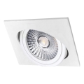 LED upotettava valo LED/18W/230V 3000K 11,5x11,5 cm valkoinen