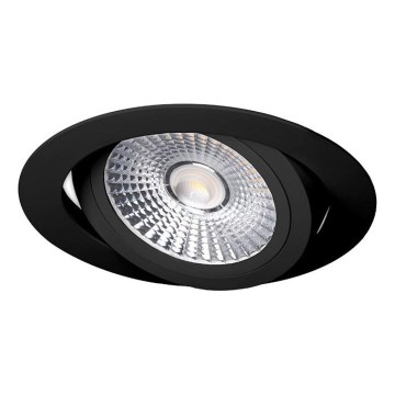 LED upotettava valo LED/18W/230V 3000K halkaisija 11,5 cm musta