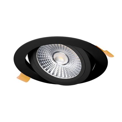 LED upotettava valo LED/18W/230V 3000K halkaisija 11,5 cm musta