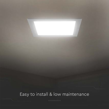 LED upotettava valo LED/24W/230V 29,5x29,5 cm 3000K valkoinen