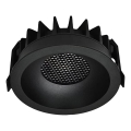 LED upotettava valo LED/24W/230V 3000/4000/6400K ø 13,5 cm musta