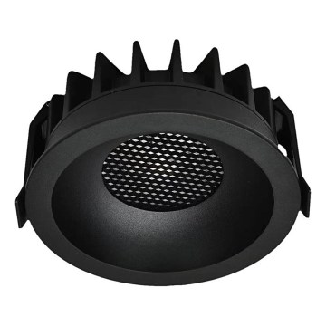 LED upotettava valo LED/24W/230V 3000/4000/6400K ø 13,5 cm musta