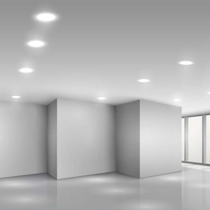 LED upotettava valo LED/3W/230V halkaisija 9,5 cm 3000K valkoinen