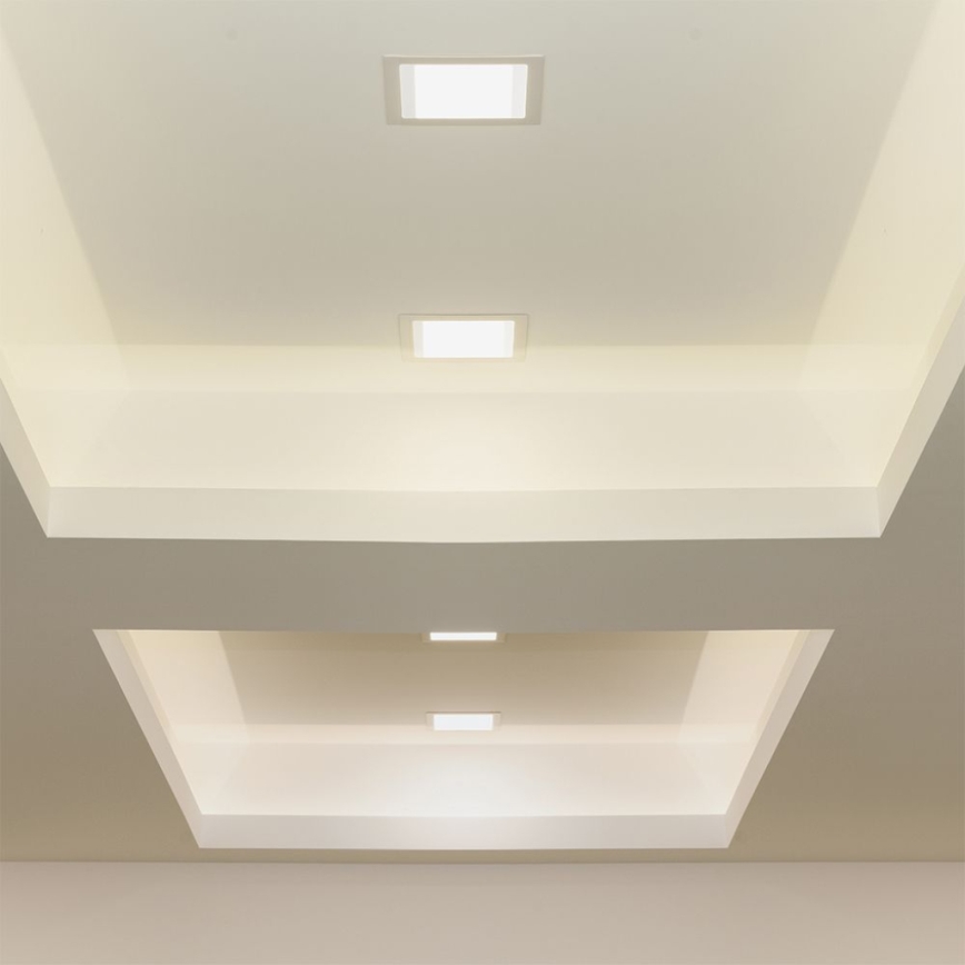 LED upotettava valo LED/6W/230V 12x12 cm 4000K valkoinen