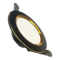 LED upotettava valo LED/7,5W/230V 4000K musta/kulta