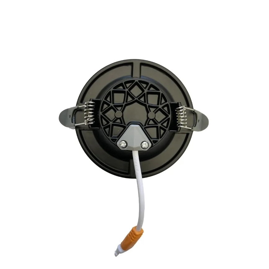 LED upotettava valo LED/7,5W/230V 4000K musta/kulta