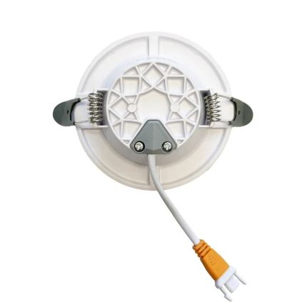 LED upotettava valo LED/7,5W/230V 4000K valkoinen/hopea