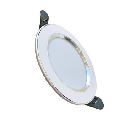 LED upotettava valo LED/7,5W/230V 4000K valkoinen/hopea