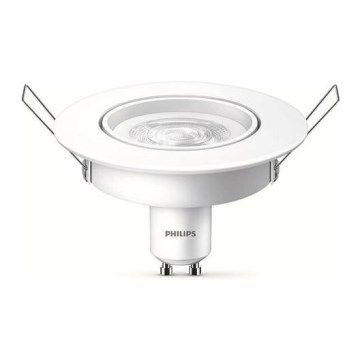 LED upotettava valo Philips 1xGU10/4,7W/230V 2700K