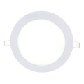 LED upotettava valo QTEC LED/15W/230V 4200K halkaisija 18,8 cm