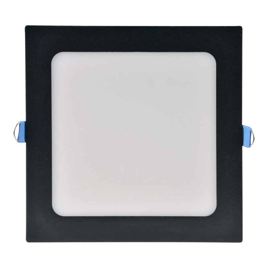 LED upotettava valo RIGEL LED/10W/230V 4000K 16,8x16,8 cm musta