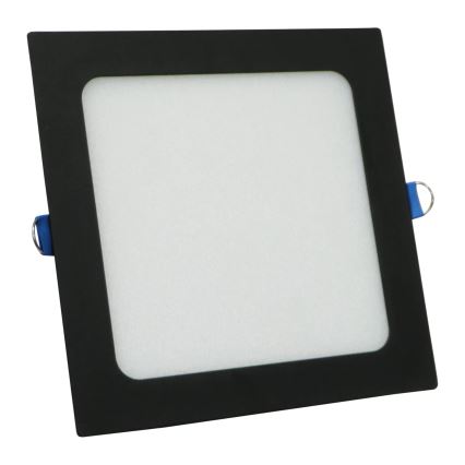 LED upotettava valo RIGEL LED/10W/230V 4000K 16,8x16,8 cm musta