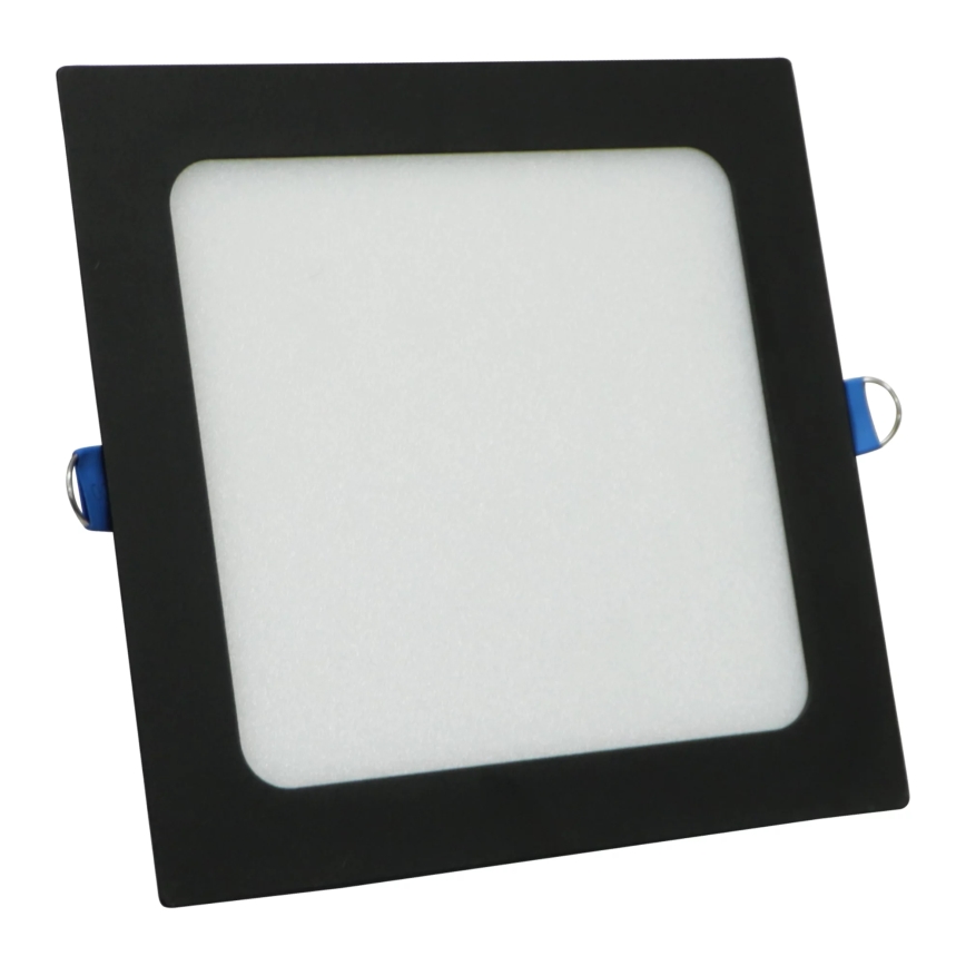 LED upotettava valo RIGEL LED/10W/230V 4000K 16,8x16,8 cm musta