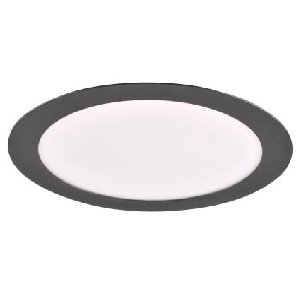 LED upotettava valo RIGEL LED/14W/230V 4000K halkaisija 22 cm musta