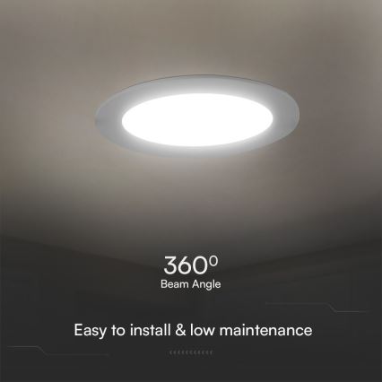 LED upotettava valo SAMSUNG CHIP LED/24W/230V 3000K halkaisija 29,4 cm valkoinen