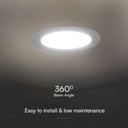LED upotettava valo SAMSUNG CHIP LED/24W/230V 6500K halkaisija 29,4 cm valkoinen