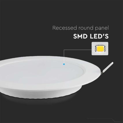 LED upotettava valo SAMSUNG CHIP LED/3W/230V 3000K halkaisija 9,5 cm valkoinen