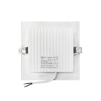 LED upotettava valo SQUARE LED/12W/230V 4000K 17x17 cm valkoinen