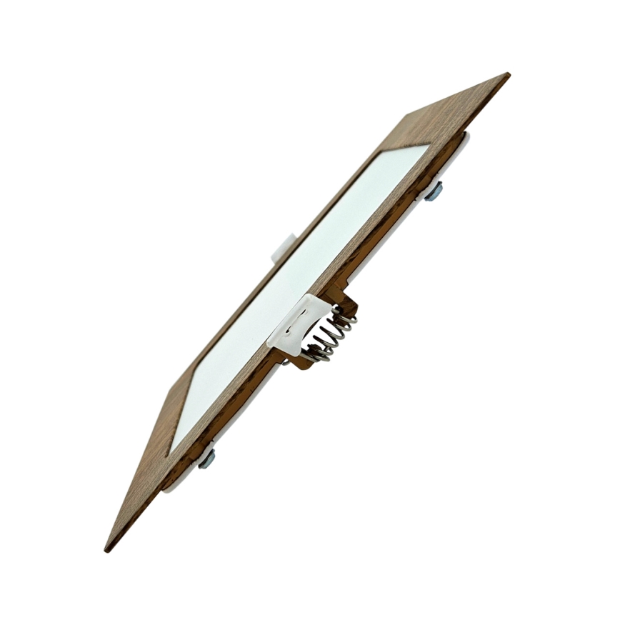 LED upotettava valo SQUARE LED/12W/230V 4200K 16,8x16,8 cm ruskea