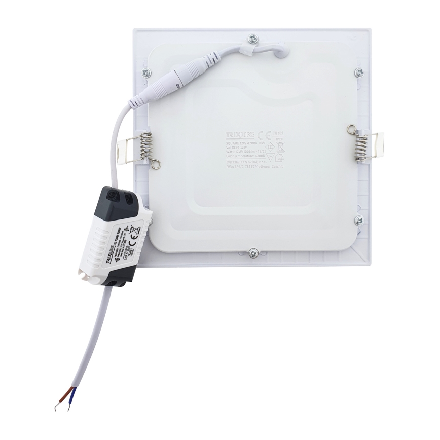 LED upotettava valo SQUARE LED/12W/230V 4200K 16,8x16,8 cm valkoinen