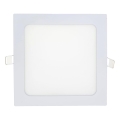 LED upotettava valo SQUARE LED/15W/230V 6500K 18,8x18,8 cm valkoinen