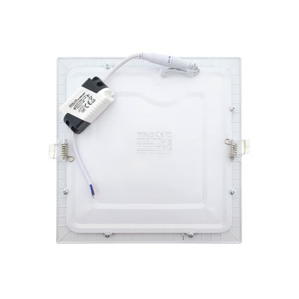 LED upotettava valo SQUARE LED/18W/230V 2700K 22x22 cm valkoinen