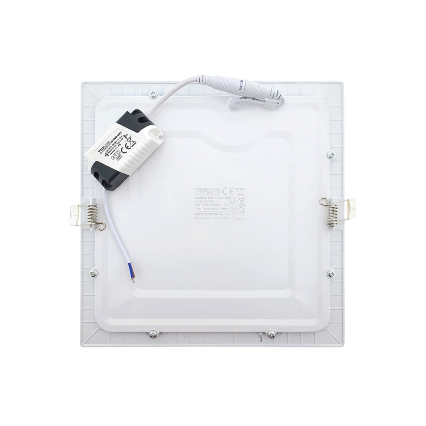 LED upotettava valo SQUARE LED/18W/230V 2700K 22x22 cm valkoinen
